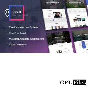 EM4U Theme - Events WordPress Theme for Booking Tickets 1.8.7